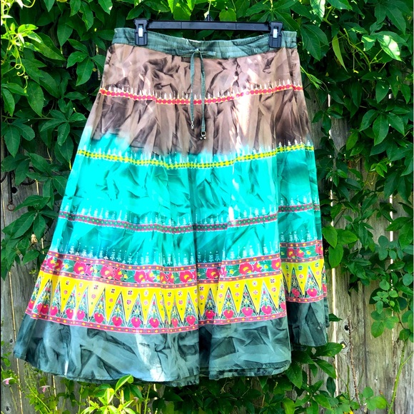 Vtg Fun Bohemian Skirt - Picture 2 of 15
